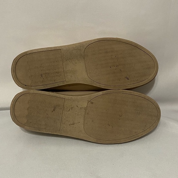 Alfani LIKE NEW men's tan vegan leather Grayson lace up sneakers size 8.5 - Picture 2 of 6